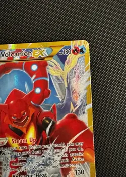 Volcanion EX 115/114 [LP] Secret Rare Steam Siege Holo English - Image 5