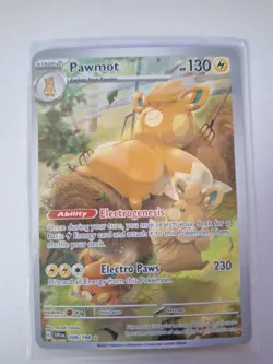 Pawmot 209/198 Illustration Rare Scarlet & Violet Pokemon Holo Near Mint - Image 1