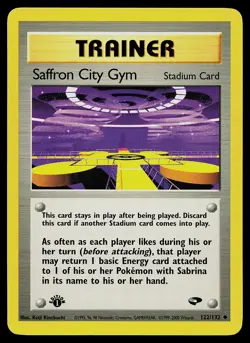 Pokemon Card - Saffron City Gym Gym Challenge 122/132 1st Edition - Image 1