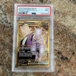 Psa MINT 9 2025 Pokemon DRI EN Rockets Mewtwo EX Hyper Rare - Image 1