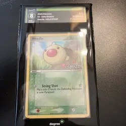 Pokemon Weedle EX Delta Species Reverse Holo #87 Graded Degree 8 - Image 2