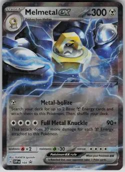 Melmetal ex 104 Promo Scarlet & Violet Promo Pokemon Near Mint Holo - Image 1