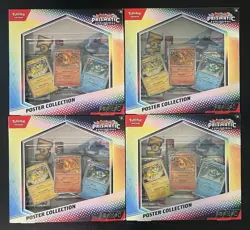 Pokemon TCG Scarlet & Violet Prismatic Evolutions Poster Collection Box Lot of 4 - Image 2