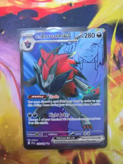 N'S ZOROARK EX 175/159 Ultra Rare Journey Together Pokemon Holo Near Mint - Image 1