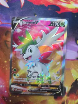 SHAYMIN V 152/172 Ultra Rare Brilliant Stars Pokemon Holo Near Mint - Image 1