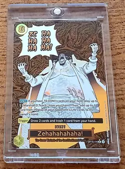 Zehahahahaha! (Alternate Art) OP16-116 The Time of Battle Foil ONE PIECE ENGLISH - Image 1