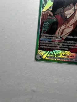 One Piece OP14 The Azure Sea’s Seven - Dracule Mihawk OP14-020 Leader Alt Art - Image 5