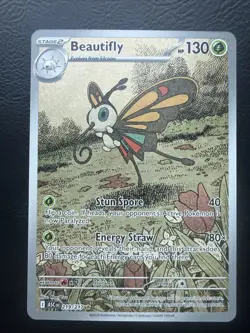 Beautifly 219/217 Illustration Rare Ascended Heroes Pokemon Tcg Mint - Image 1