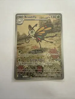 Beautifly 219/217 Pokemon TCG Ascended Heroes Illustration Rare English NM - Image 1