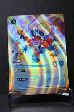 Disney Lorcana - Stitch - Experiment 626 Enchanted Foil EN 220/204 - Image 1