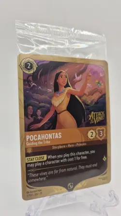 Disney Lorcana Pocahontas Guiding the Tribe Prerelease Promo Attack Of The Vine - Image 2
