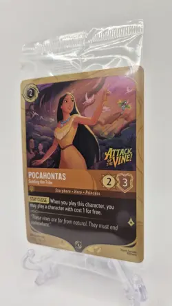 Disney Lorcana Pocahontas Guiding the Tribe Prerelease Promo Attack Of The Vine - Image 3