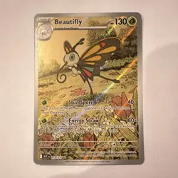 Pokemon TCG Beautifly 219/217 Ascended Heroes Full Art Holo Illus Rare 2026 - Image 1