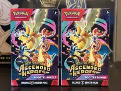 LOT OF 2 - Pokemon TCG Mega Evolution Ascended Heroes Booster Bundles Sealed - Image 1