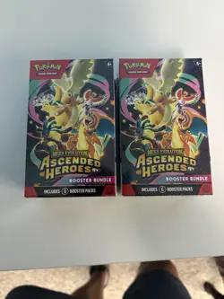 Lot of 2 Pokemon TCG Mega Evolution Ascended Heroes Booster Bundles Sealed - Image 1