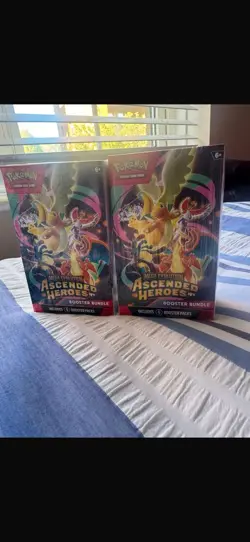 2 x POKEMON TCG MEGA EVOLTUIONS ASCENDED HEROES Booster Bundles NEW SEALED - Image 1