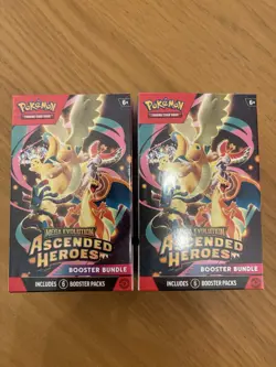 2 X Pokemon TCG Ascended Heroes Booster Bundles - New & Sealed - Image 1