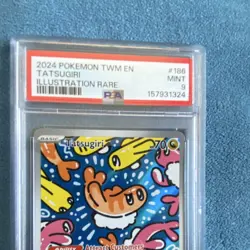 The Pokemon Company Tatsugiri Sv06 Twilight Masquerade EN 186/167 IR Holo PSA 9 - Image 1