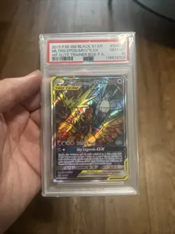 Pokemon Moltres & Zapdos & Articuno GX Hidden Fates ETB FA Promo SM210 PSA 10 - Image 1