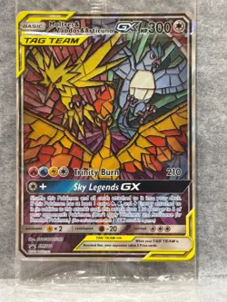 Moltres & Zapdos & Articuno GX Hidden Fates ETB SM210 Promo Pokemon Card - Image 1