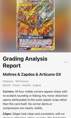 Moltres & Zapdos & Articuno GX Hidden Fates ETB SM210 Promo Pokemon Card - Image 3