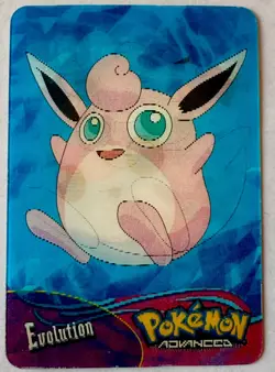 Pokemon Advanced Action Card Wigglytuff + Evolutions Panini Lenticular #51 - Image 1