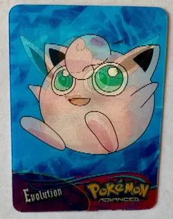 Pokemon Advanced Action Card Wigglytuff + Evolutions Panini Lenticular #51 - Image 2