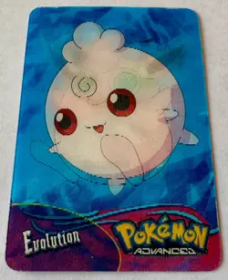 Pokemon Advanced Action Card Wigglytuff + Evolutions Panini Lenticular #51 - Image 3