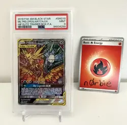 Pokemon TCG Moltres Zapdos Articuno GX SM210 Hidden Fates ETB Promo PSA 9 MINT - Image 1