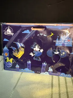 NEW 2020 MINNIE MOUSE THE MAIN ATTRACTION PETER PAN'S FLIGHT PIN SET 6/12 - Image 1
