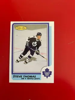 1986-87 O-Pee-Chee Set Break OPC #245 Steve Thomas RC - Toronto Maple Leafs NRMT - Image 1