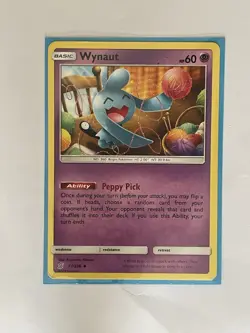 Pokemon TCG Wynaut Unified Minds 77/236 Regular Uncommon - Image 1