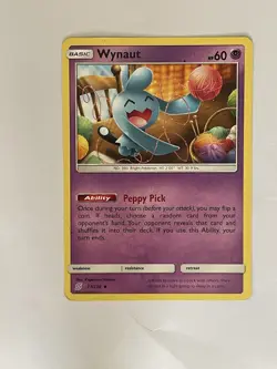 Pokemon TCG Wynaut Unified Minds 77/236 Regular Uncommon - Image 2