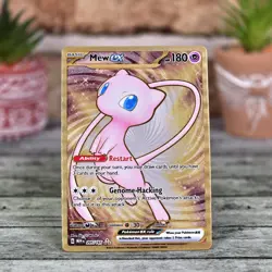 Mew ex 205/165 151 Metal Card Gold Pokemon Card - Scarlet & Violet 151 - NM/M - Image 1