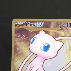 Mew ex 205/165 151 Metal Card Gold Pokemon Card - Scarlet & Violet 151 - NM/M - Image 3