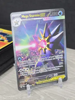 Pokemon Card TCG Mega Starmie EX 118/08 Perfect Order 2026 Holo Rare English NM - Image 1