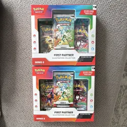 Pokemon TCG First Partner Illustration Collection Series 2 2 Boxes 6 Cards - Image 1