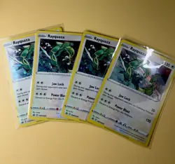 🐉 Rayquaza SWSH029 NM+ 4 CARD LOT Sword&Shield Black Star Promo Cosmos Holo - Image 1
