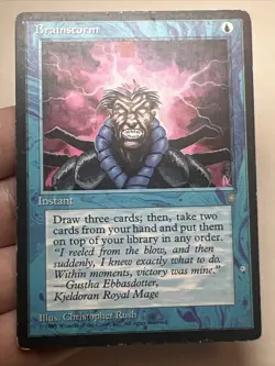 HP+ Brainstorm #61 Ice Age AUTHENTIC 1995 Magic: The Gathering Card - Image 3