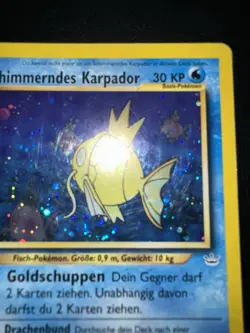 Pokemon TCG Shining Magikarp Neo Revelation Holo Card 66/64 GERMAN VERSION MP/HP - Image 2