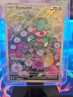 Fomantis 085/084 IR Illustration Rare Pitch Black ME05 Pokemon Card TCG NM - Image 2