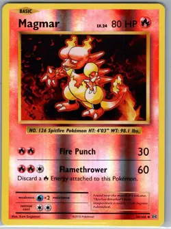 Magmar 20/108 Reverse Holo XY - Evolutions - Pokemon Card - NM - Image 1