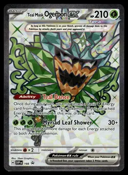 Teal Mask Ogerpon ex 166 SV: Scarlet & Violet Promo Cards Pokemon - Image 1