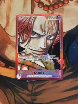 One Piece Card Game Shanks Leader Alt Art OP09-001 English - Image 1