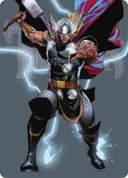 Thor, God of Thunder - Art Card MSH Art NM MTG - Image 1