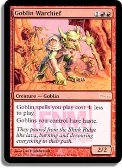 Goblin Warchief (FNM 2006) FOIL Promo HEAVILY PLD Creature Special CARD ABUGames - Image 1