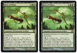 Bow of Nylea x2 2x 2013 Theros Green Legendary Enchantment Artifact MTG NM AZ1 - Image 1