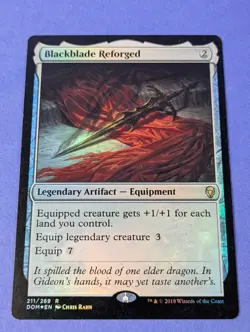 MTG Magic: Dominaria: Blackblade Reforged #211/269 Rare - LP - Image 1