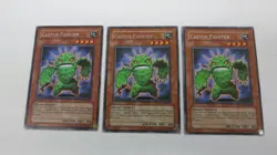 3x ( 1x1 1st / 2 UNL ) CACTUS FIGHTER MONSTER CSOC-EN082 RARE YUGIOH NM - Image 1