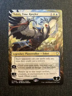 Magic MTG - Teferi, Time Raveler *Borderless* Commander: Bloomburrow NM Mythic! - Image 1